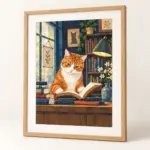 The Bookshop Assistant — framed print