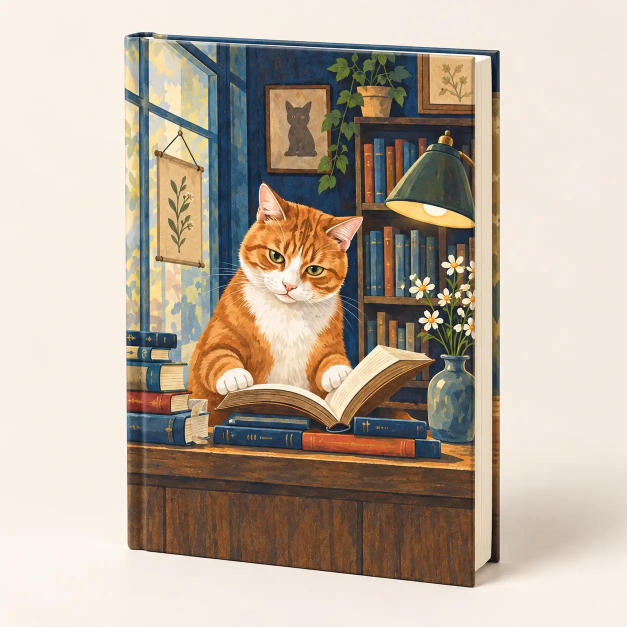 The Bookshop Assistant — Hardback notebook