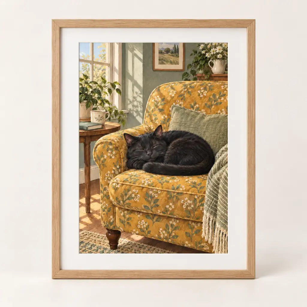 A Quiet Sunday — framed print