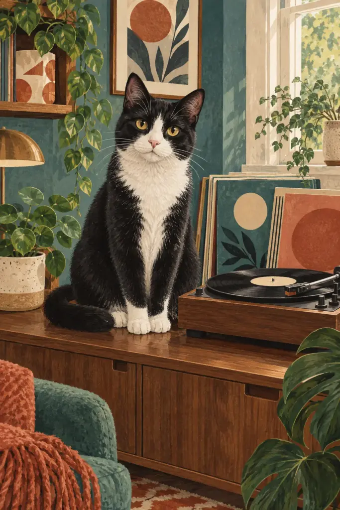The Record Collector — original illustration