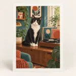 The Record Collector — art print